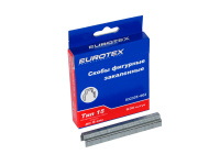 Скобы "EUROTEX" фиг. c изолятором для прямоугльного и круглого кабеля шириной до 4 мм зак.(50)