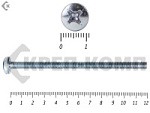Винт полуцилиндрическая головка,цинк DIN7985 6х120 (7шт) – фото