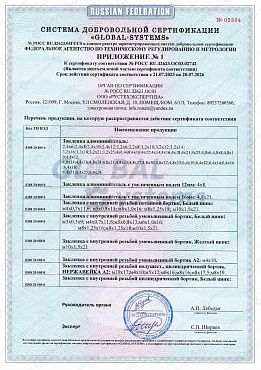 Сертификат на заклепки 02