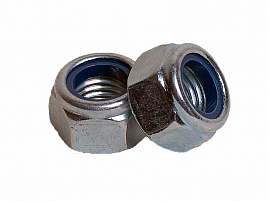 Гайки с контрящим кольцом (DIN 985), оцинкованные