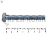 Болт полная резьба, цинк DIN933 6х 70 пр.5,8 Фасовка (2кг/173) – фото