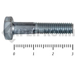 Болты DIN 931, с неполной резьбой, цинк, 6х 30 мм, пр.8.8 (2.5кг/278) – фото