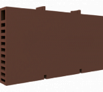 Вентиляционная коробочка Termoclip для кладки, Красно-коричневая 60х10х115 мм (160 шт) – фото