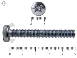Винт полуцилиндрическая головка,цинк DIN7985 6х 50 (2000шт) – фото
