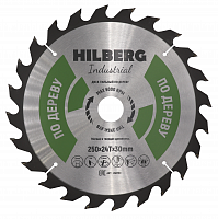 Диск пильный по дереву 250*30*24Т Hilberg Industrial (1 шт.)
