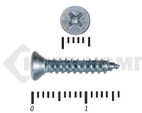 Саморез потай цинк DIN 7982  2,9х16 (20000шт)